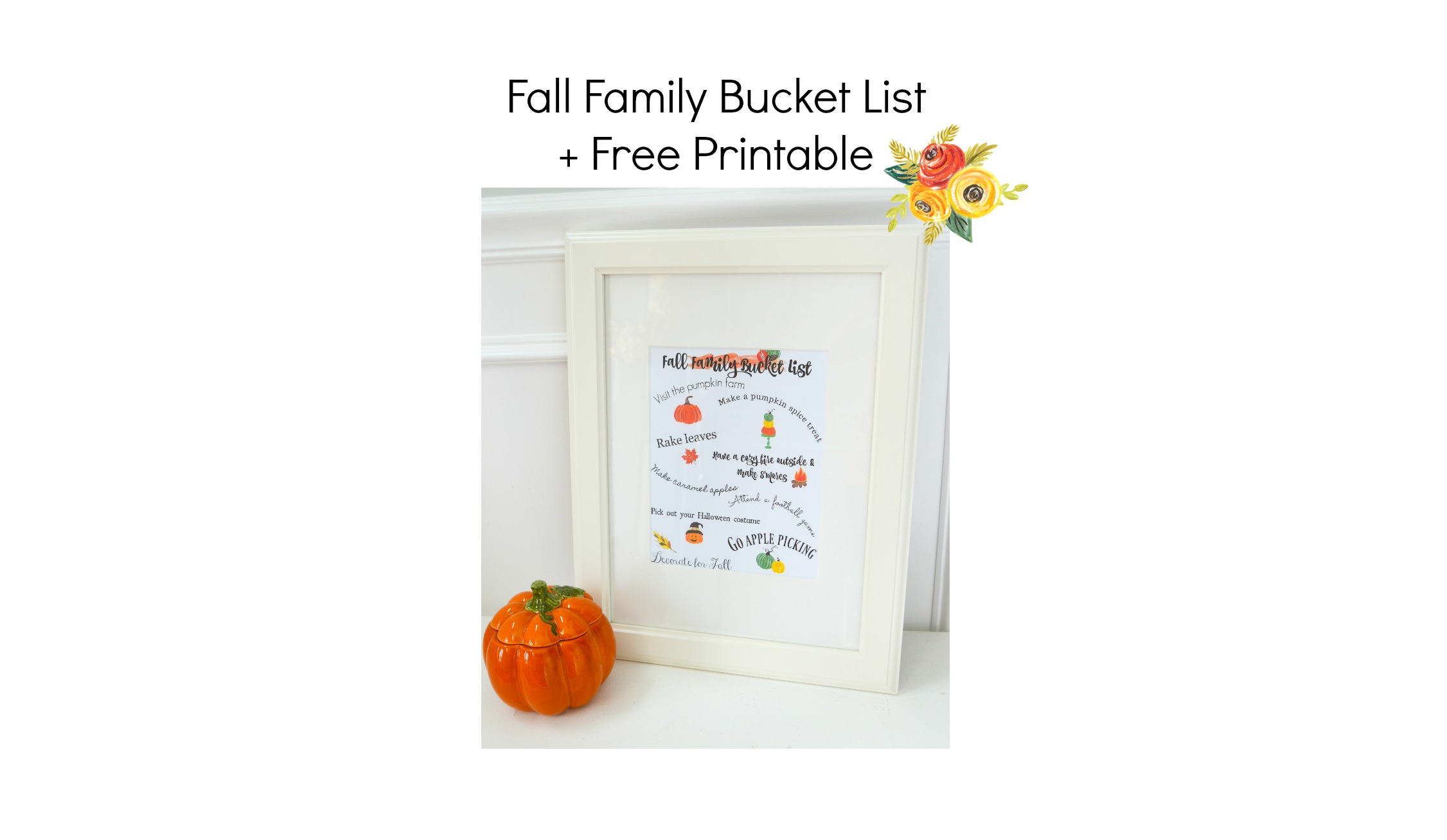 Celebrate in detail.com - Fall bucket list free printable